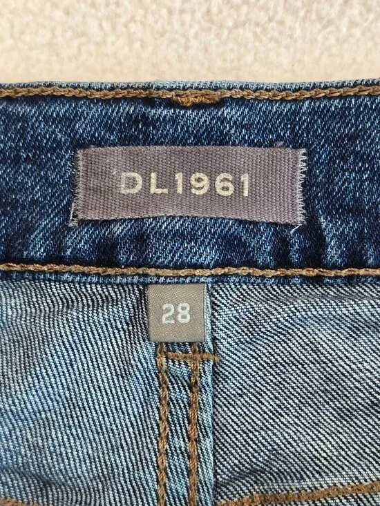 Dl1961 Patti Straight High Rise Vintage Ankle Jeans Size 28 Twilight Hour 2 Tone - Picture 3 of 7